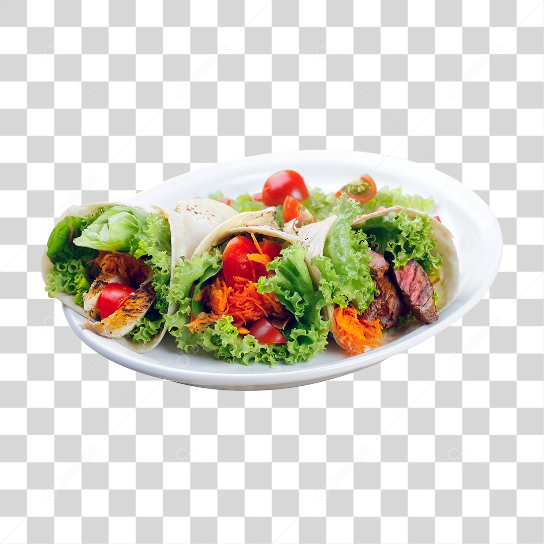 Prato de Saladas PNG Transparente