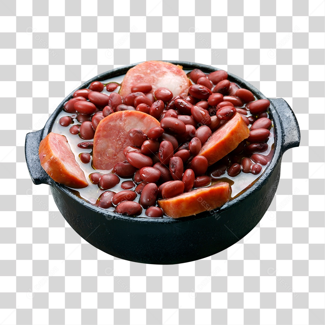 Tigela com Feijoada PNG Transparente