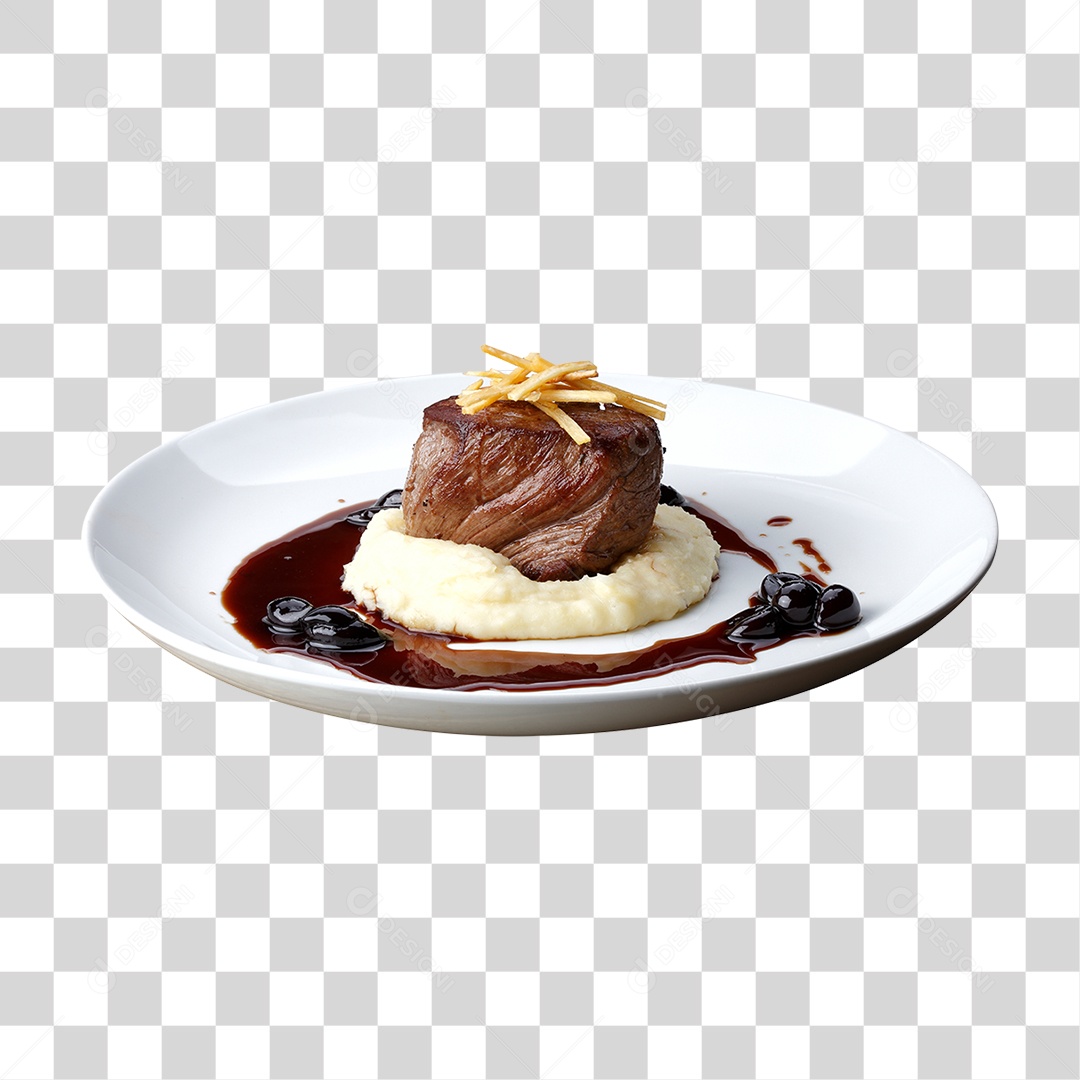 Prato com Sobremesa PNG Transparente