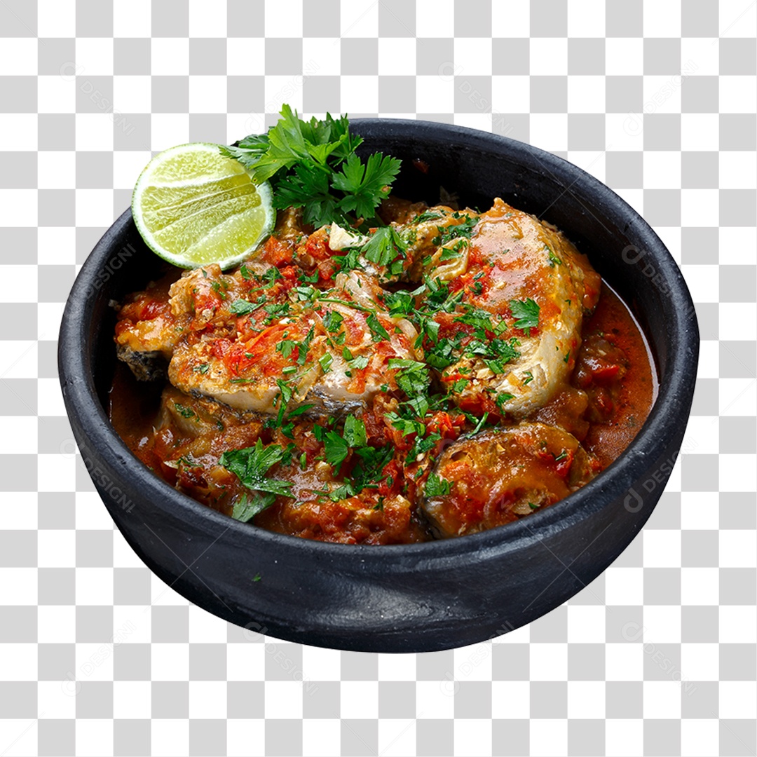 Moqueca de Peixe em Tigela PNG Transparente