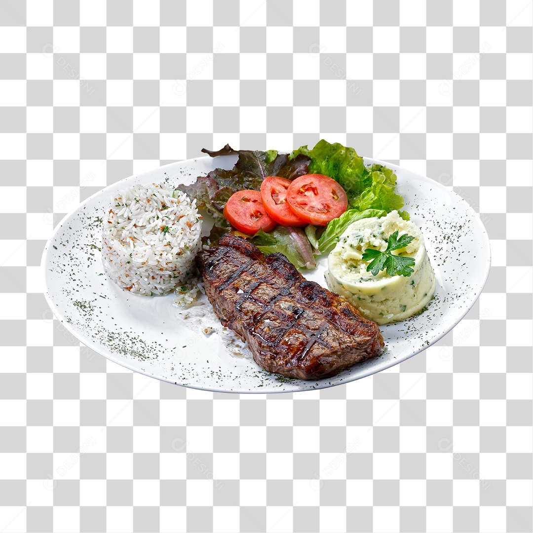 Transparent PNG Served Food Plate