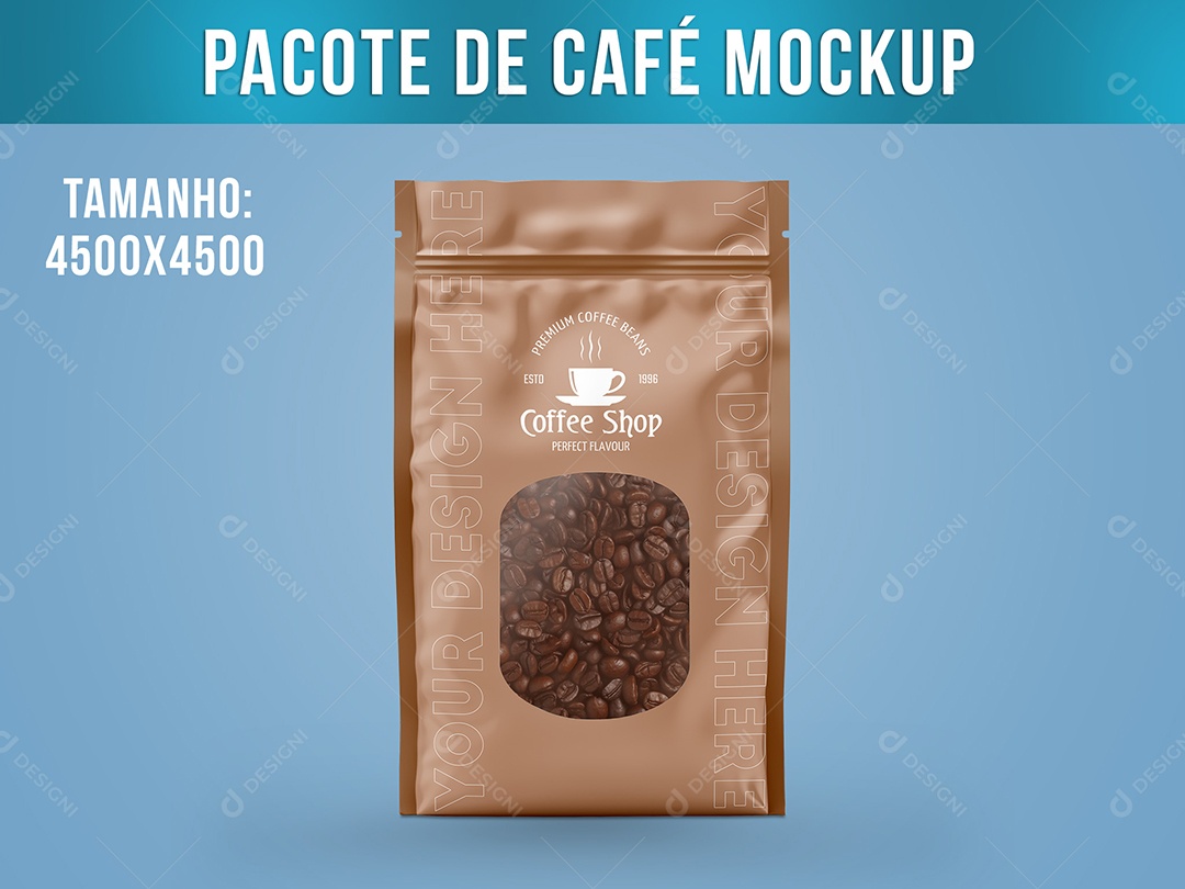 Pacote de Café Mockup PSD Editável