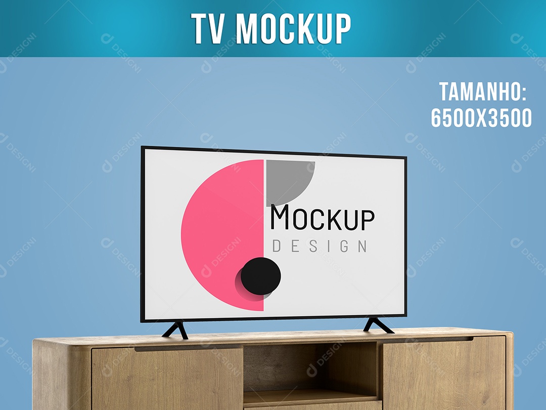 Smart TV Mockup Televisão PSD Editável