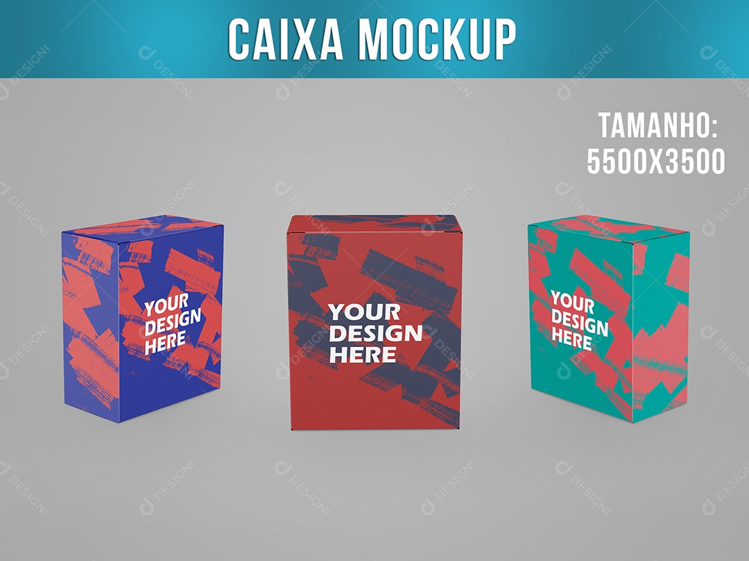 Mockup Caixa Sua Imagem Aqui PSD Editavel