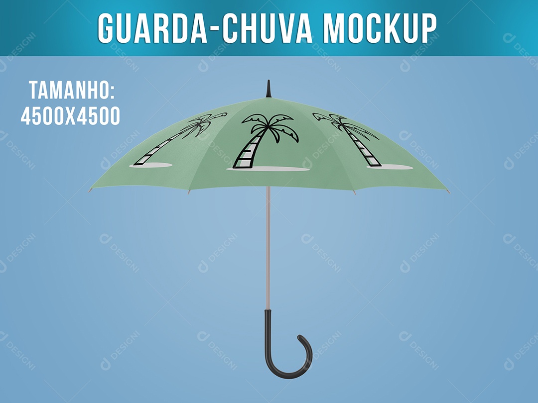 Guarda Chuva Mockup Aberto PSD