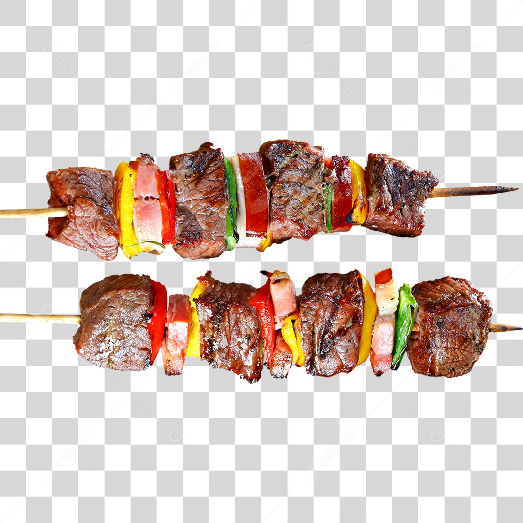 Espetinho de Carne PNG Transparente