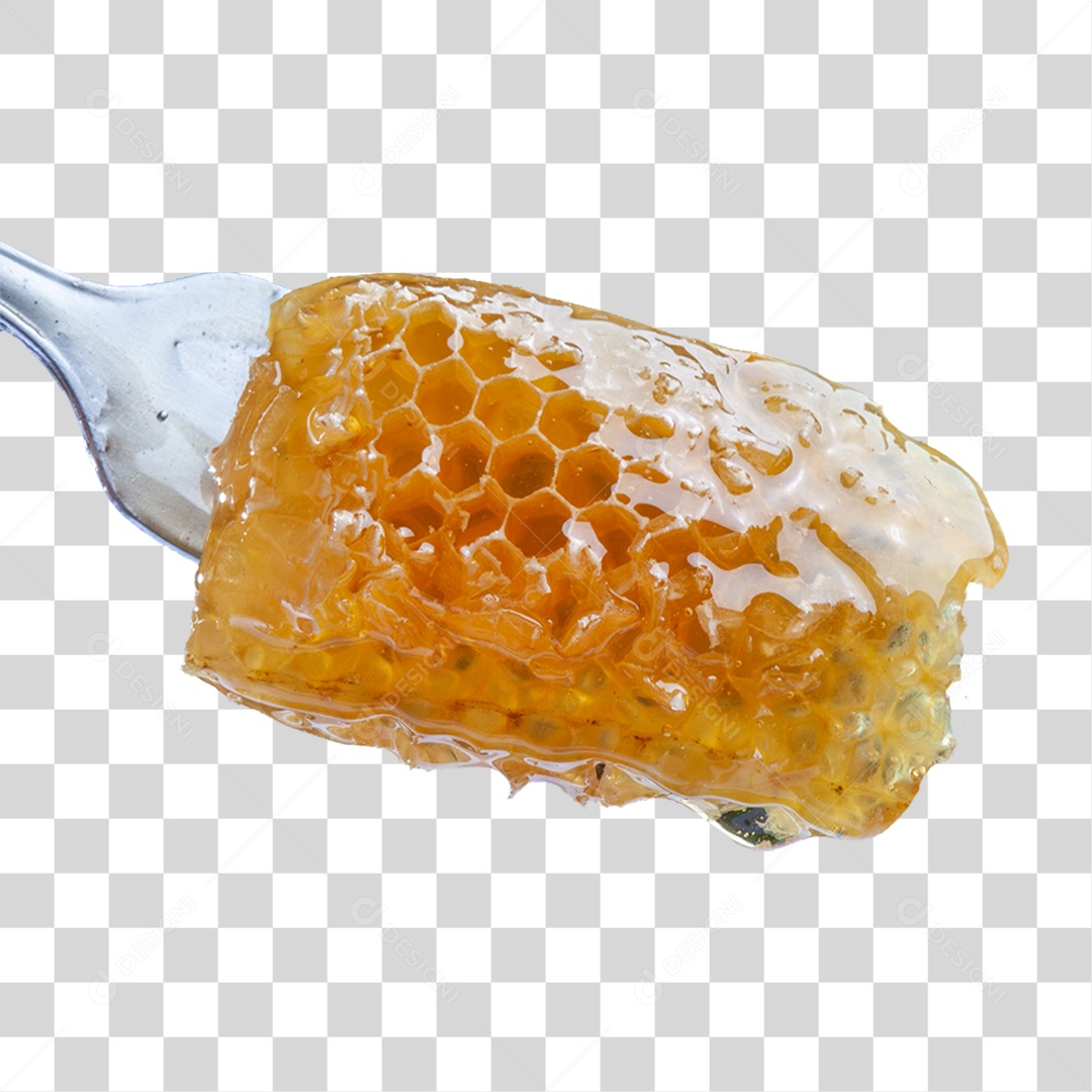 Mel em Colher Doce PNG Transparente