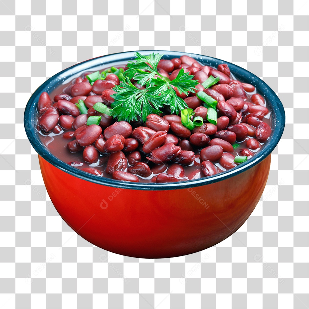 Vasilha com Feijão PNG Transparente