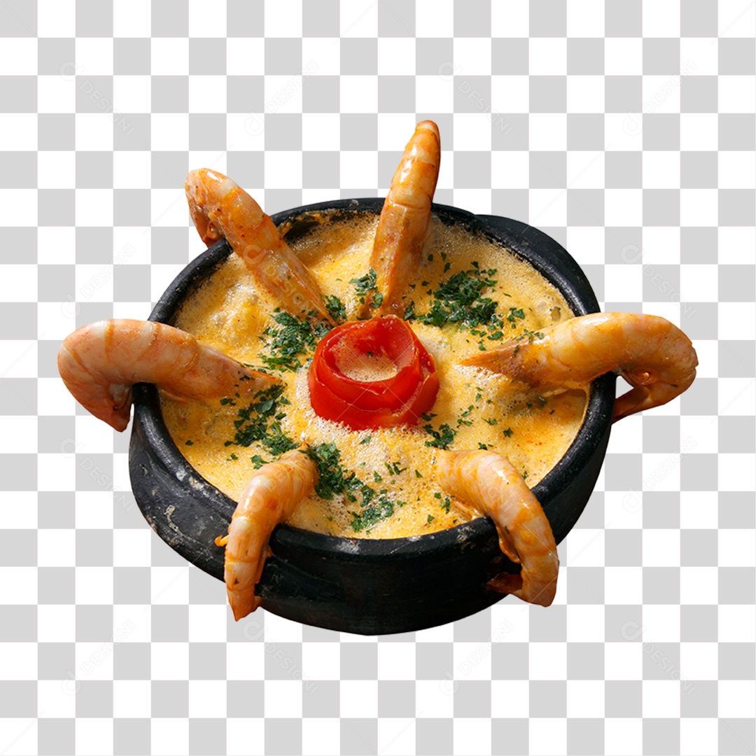 Moqueca de Peixe em Tigela PNG Transparente