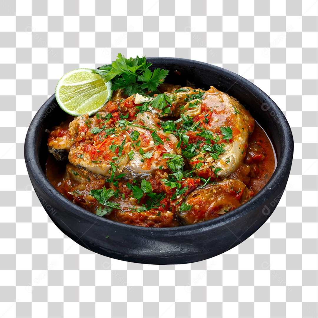 Moqueca de Peixe em Tigela PNG Transparente