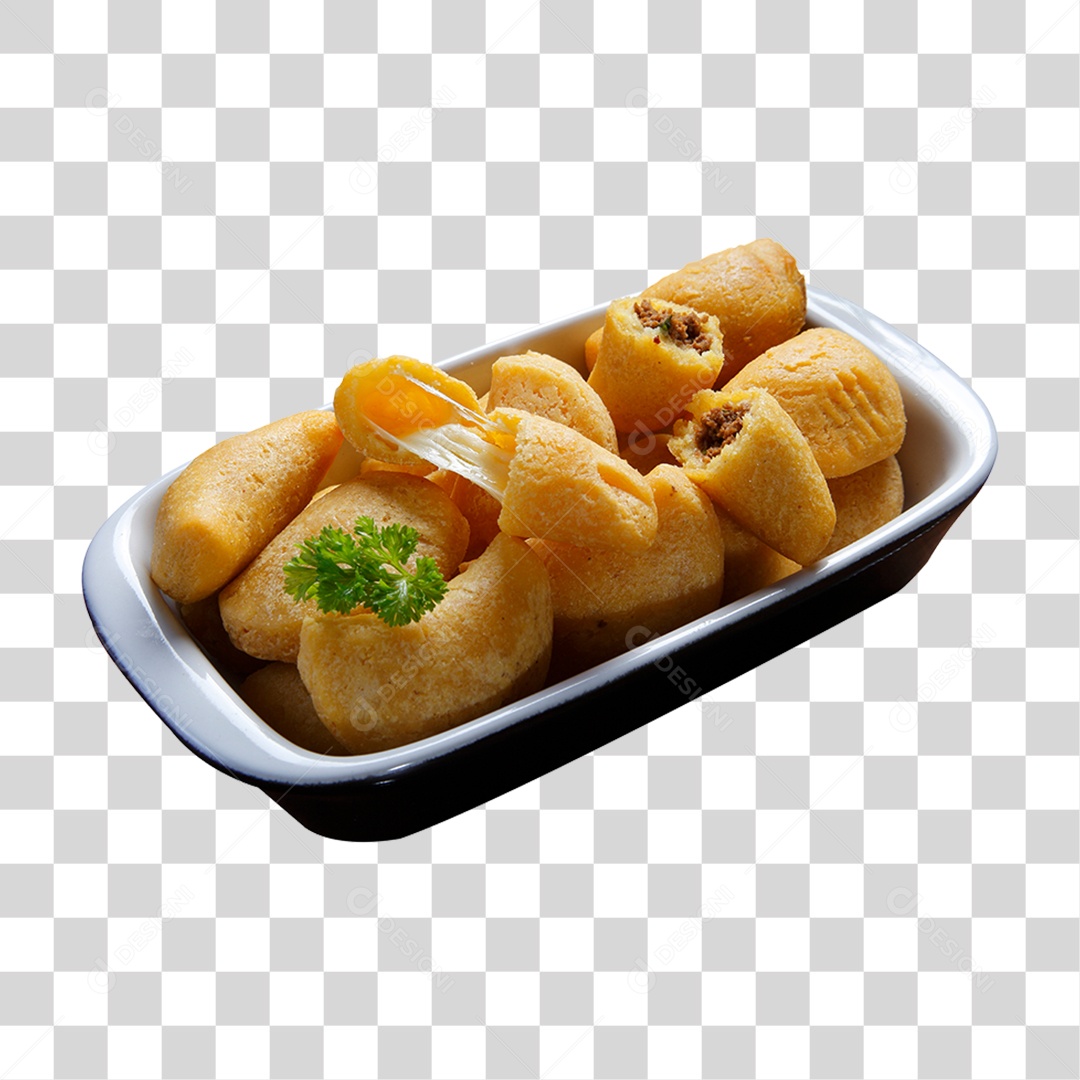 Pasteis Fritos Saborosos PNG Transparente