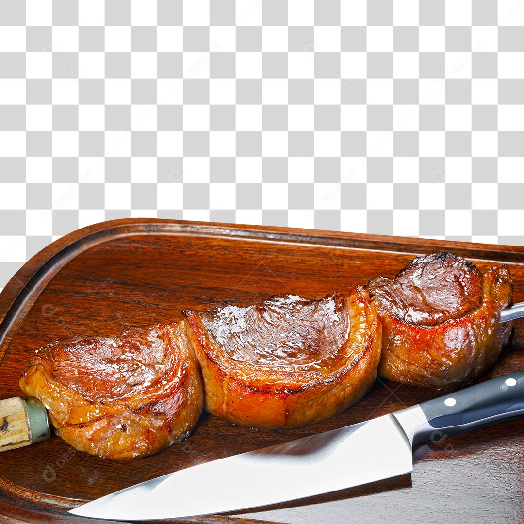 Picanha em Tabua PNG Transparente