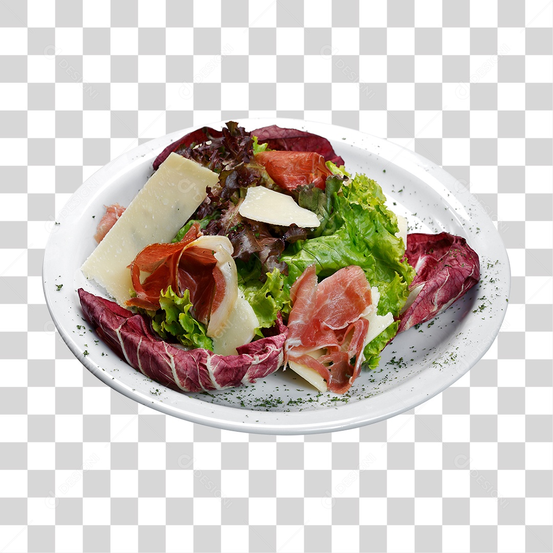 Prato de Salada PNG Transparente