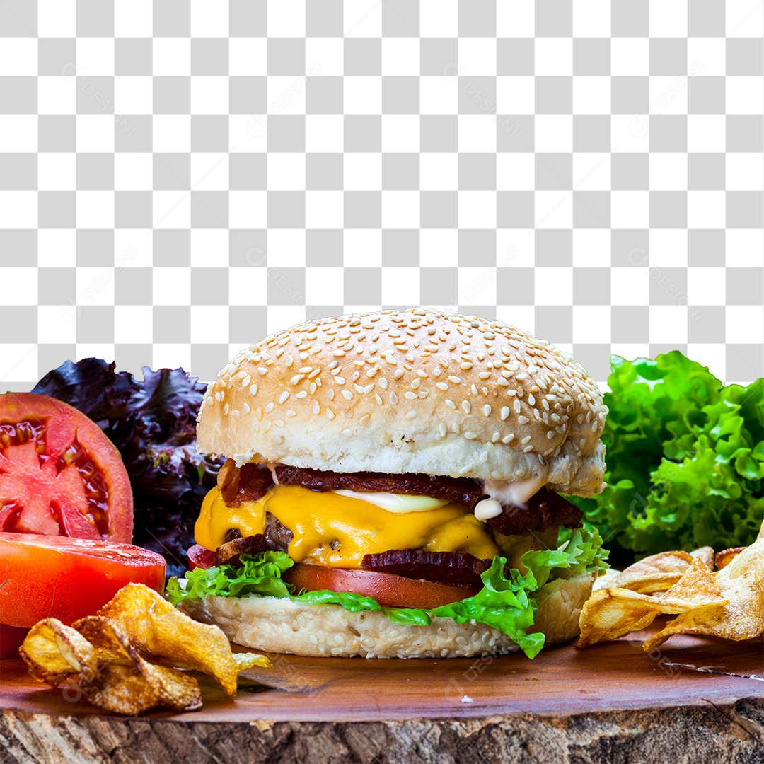 Hamburguer PNG Transparente