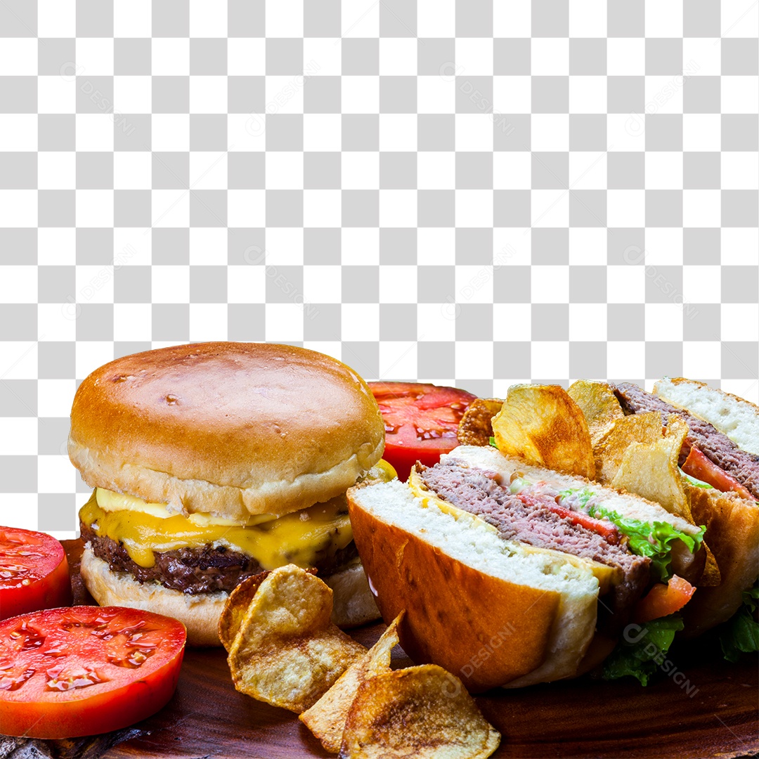 Hamburguer PNG Transparente