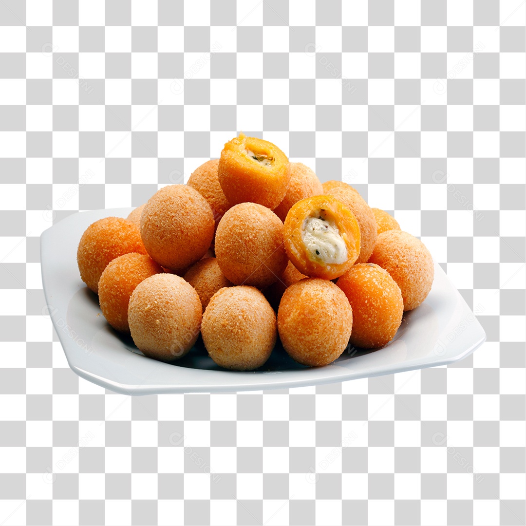 Fried Coxinha with Cheese PNG Transparent