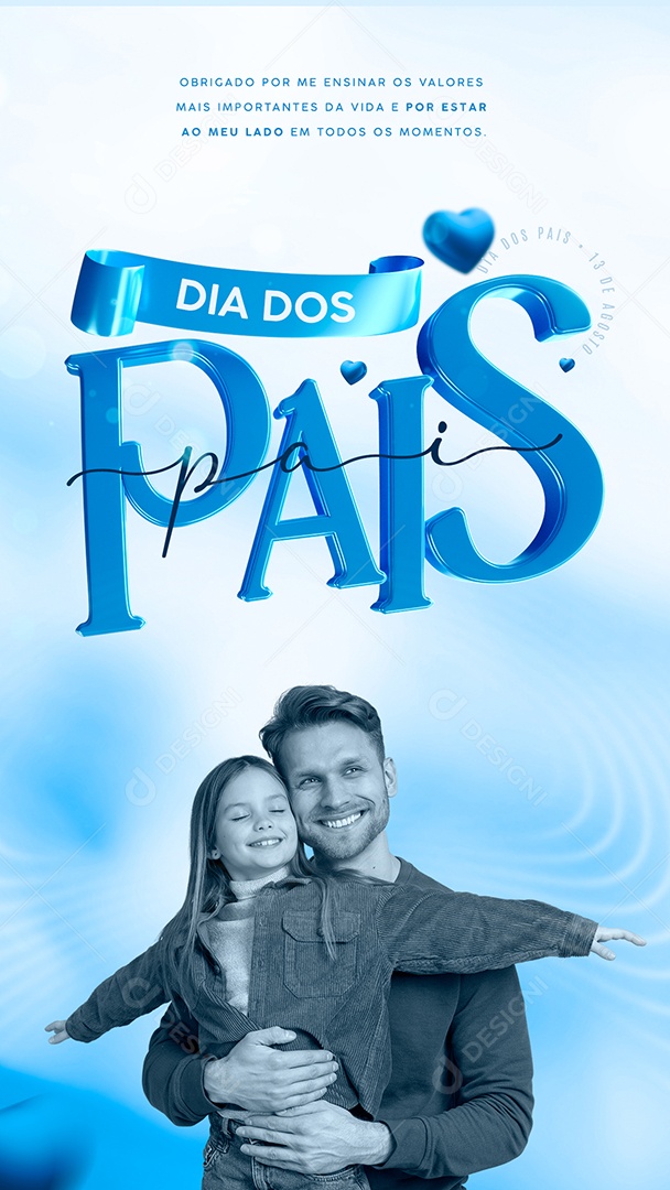Social Media Dia Dos Pais 13 De Agosto PSD Editável