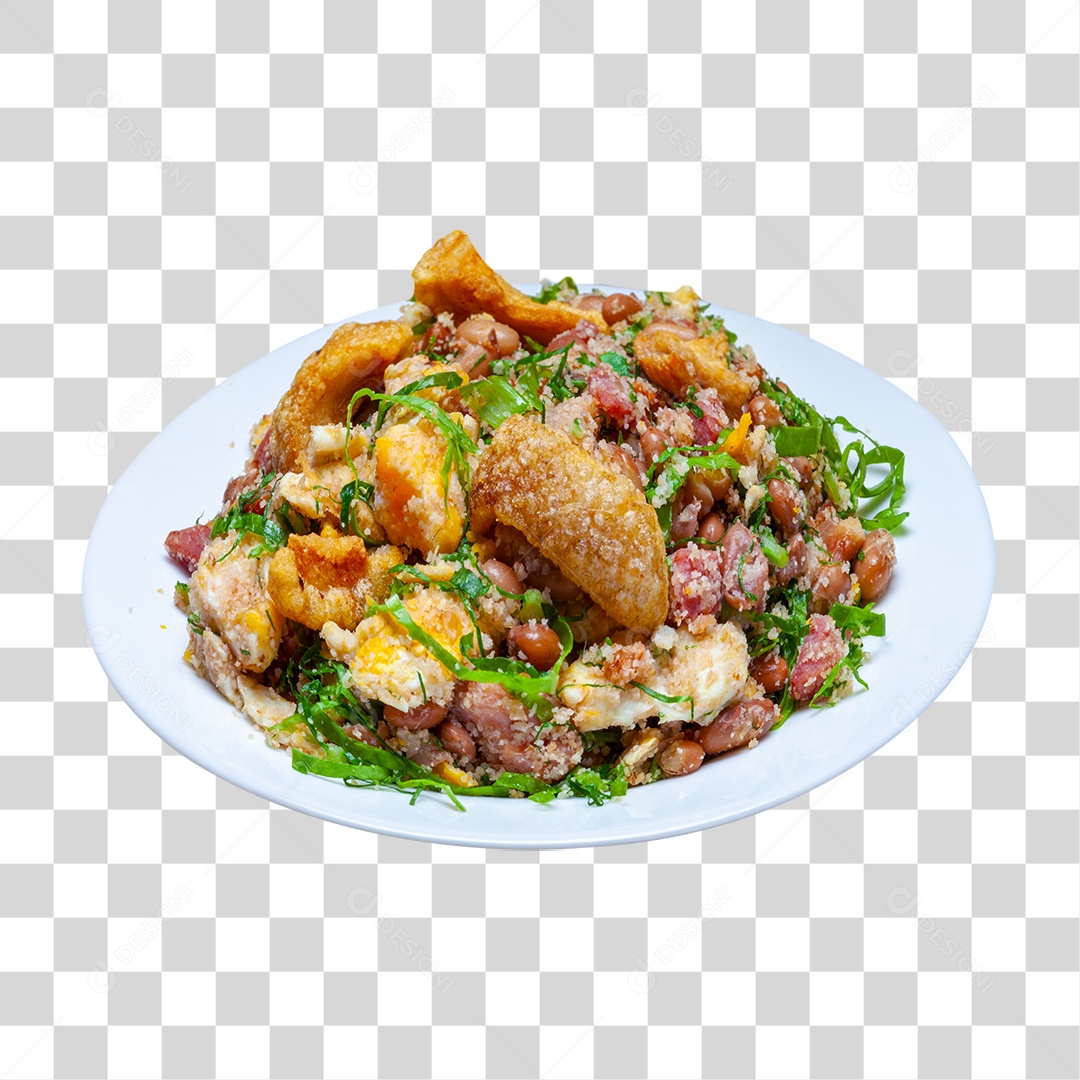 Prato com Feijão Tropeiro PNG Transparente