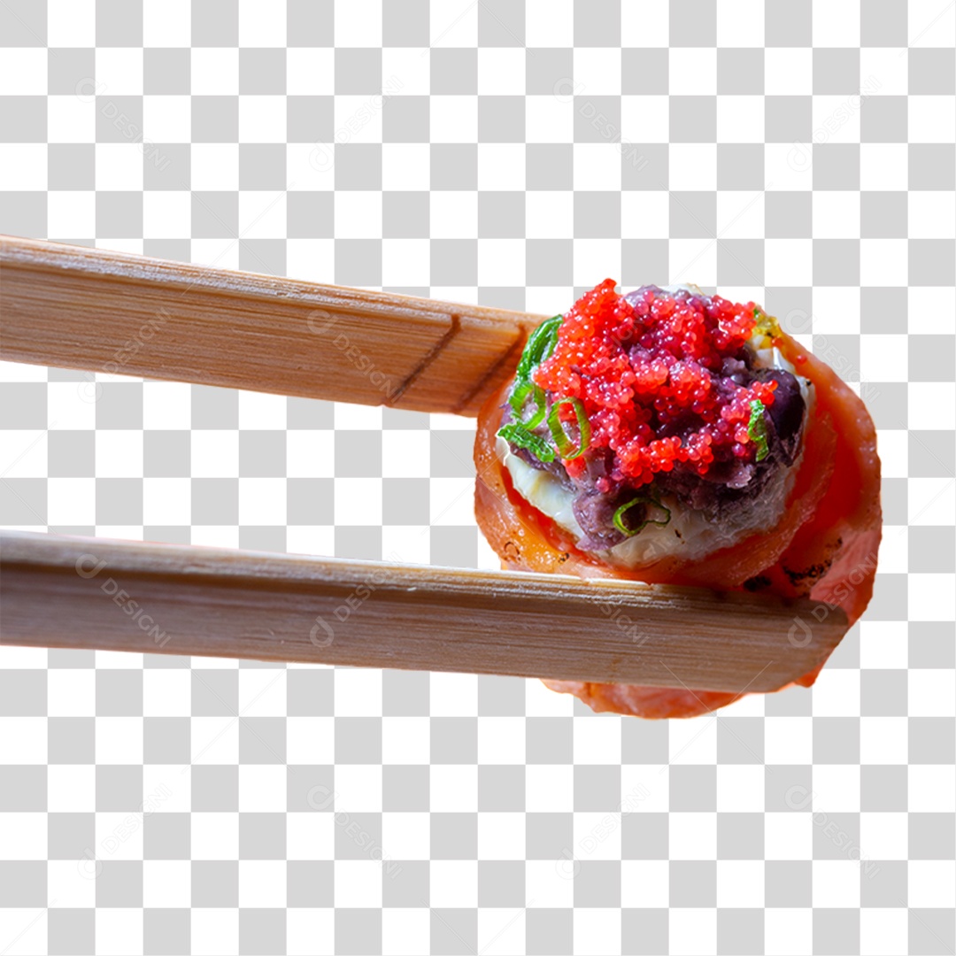 Palito com Sushi PNG Transparente