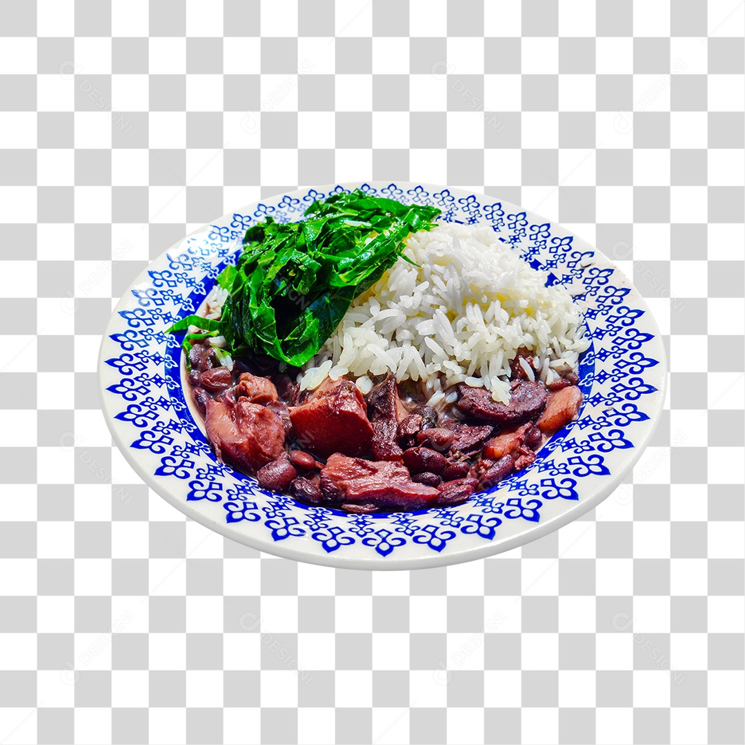 Prato de Comida Servido PNG Transparente