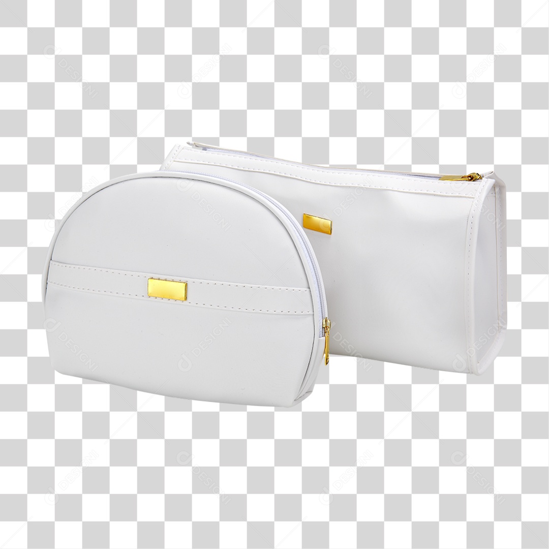 Bolsa Nécessaire Branca PNG Transparente