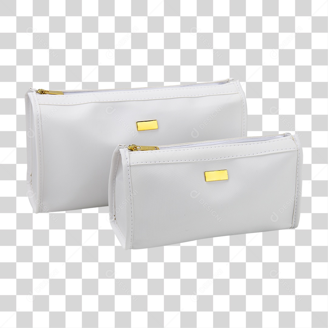 Bolsa Nécessaire Branca PNG Transparente