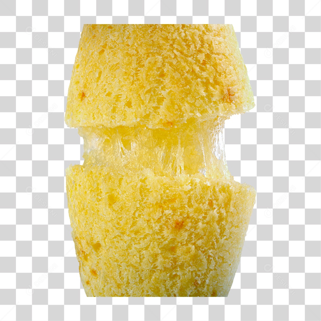 Pão de Queijo Recheado PNG Transparente