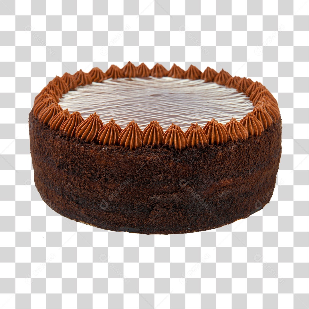 Bolo de Chocolate PNG Transparente