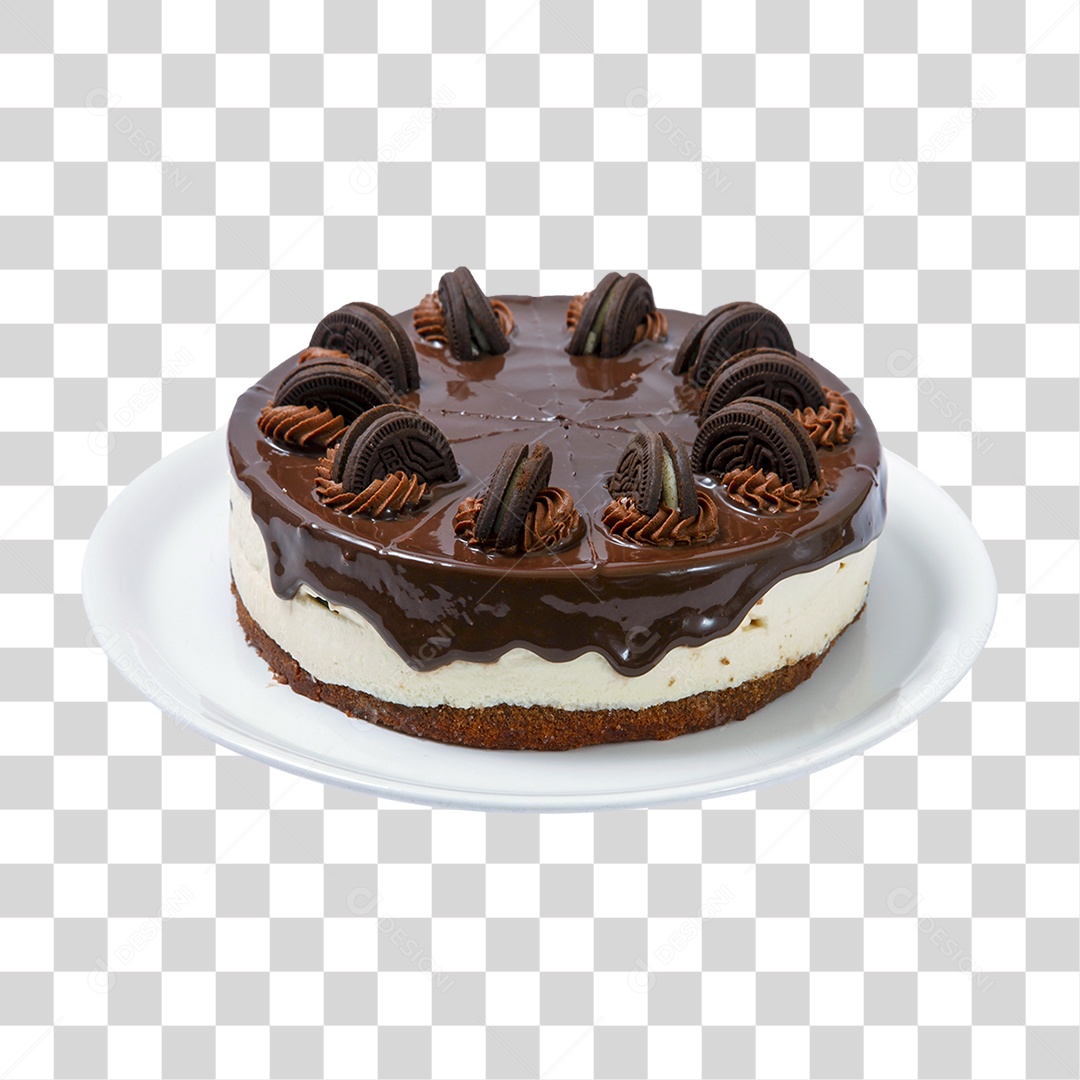 Bolo de Chocolate PNG Transparente