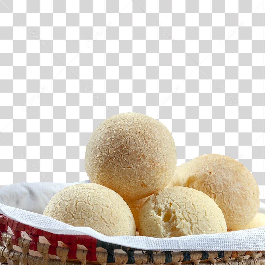 Pão de Queijo em Cesta  PNG Transparente