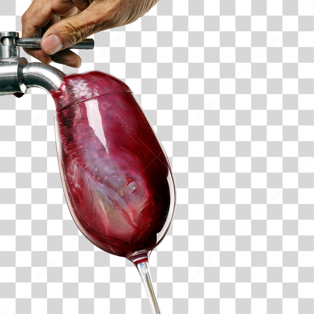 Taça de Vinho Tinto  PNG Transparente