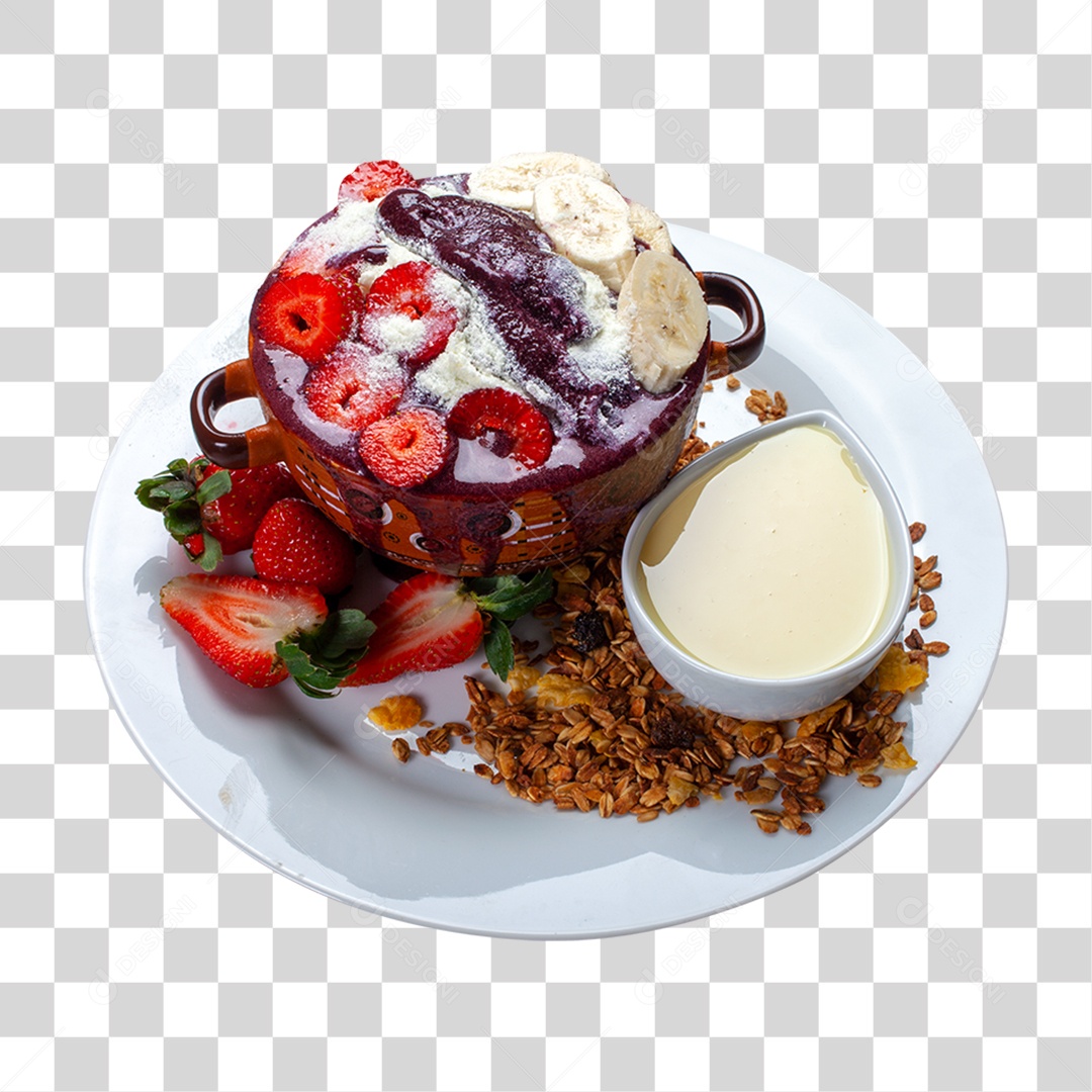 Açaí em Tigela PNG Transparente