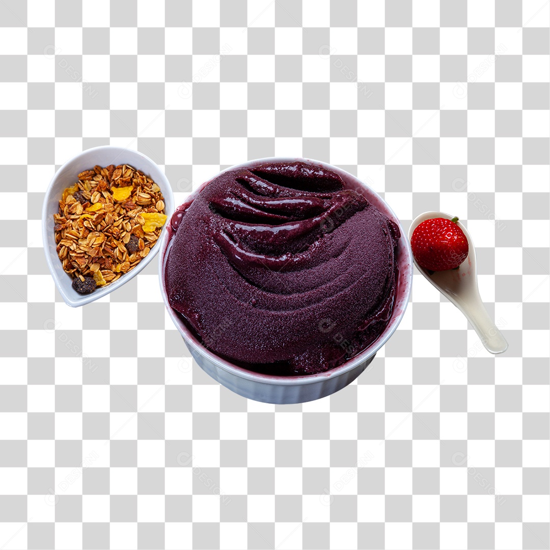 Açaí em Tigela PNG Transparente