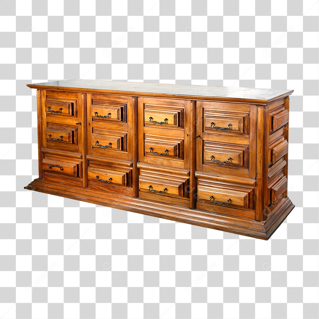 Móvel de Madeira PNG Transparente