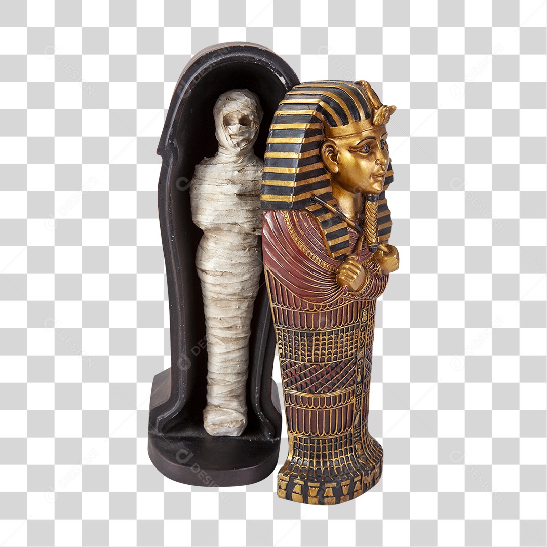 Múmia em Sarcófago PNG Transparente