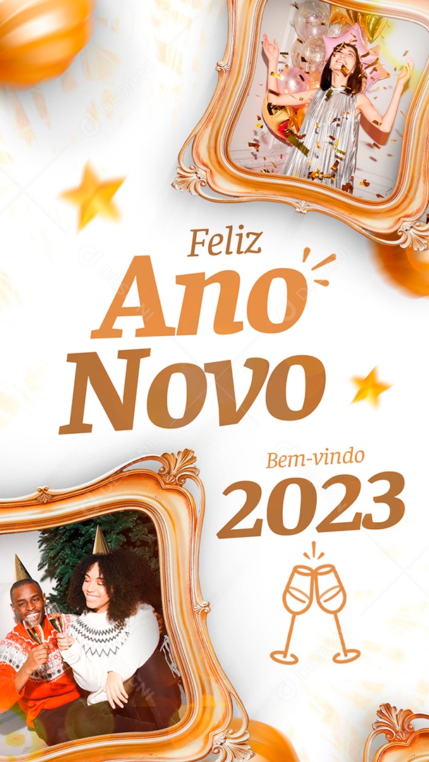 Story Que o Seu Novo Ano Seja Mágico 2023 Ano Novo  Social Media PSD Editável
