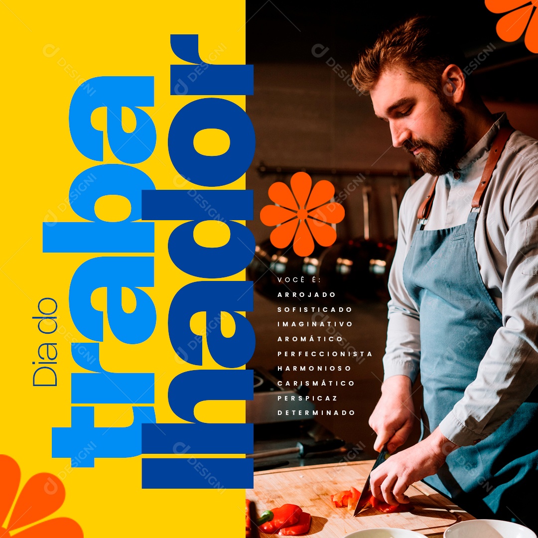 Dia Do Trabalhador 01 de Maio Social Media PSD Editável