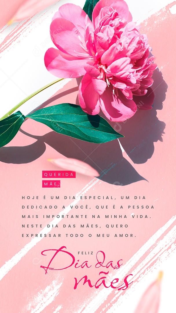 Story Social Media Feliz Dia Das Mães 14 de Maio PSD Editável