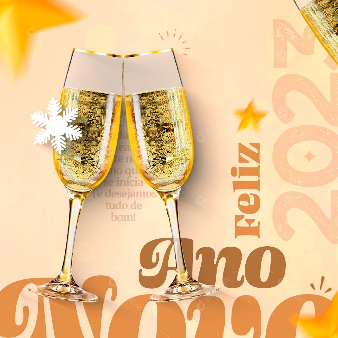 Social Media Happy New Year January 1st Editable PSD