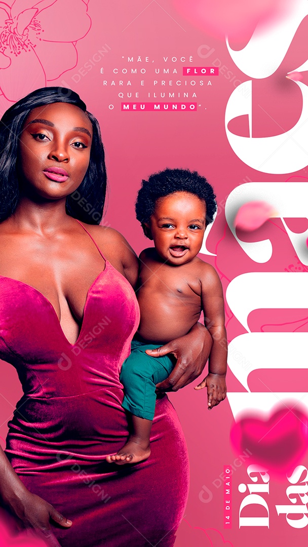 Story Dia Das Mães 14 de Maio Social Media PSD Editável