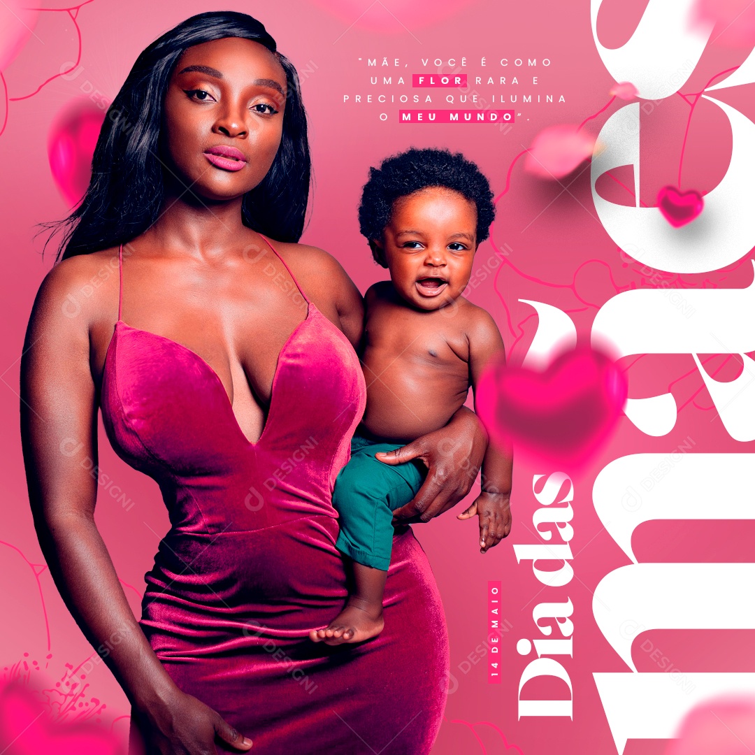 Dia Das Mães 14 de Maio Social Media PSD Editável
