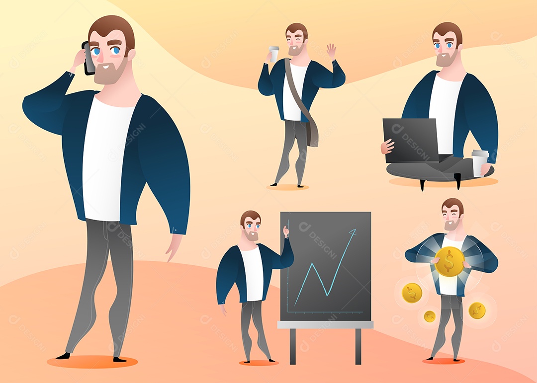 Homem de Negócios Vetor EPS