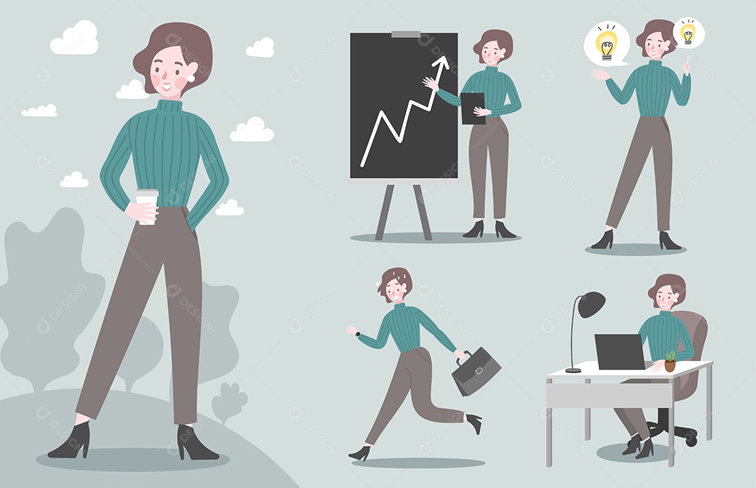 Homem de Negócios Vetor EPS