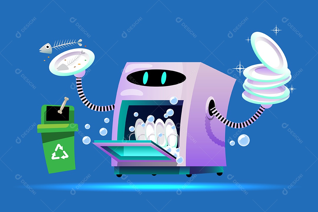 Conexão Inteligente da Internet das Coisas Vetor EPS