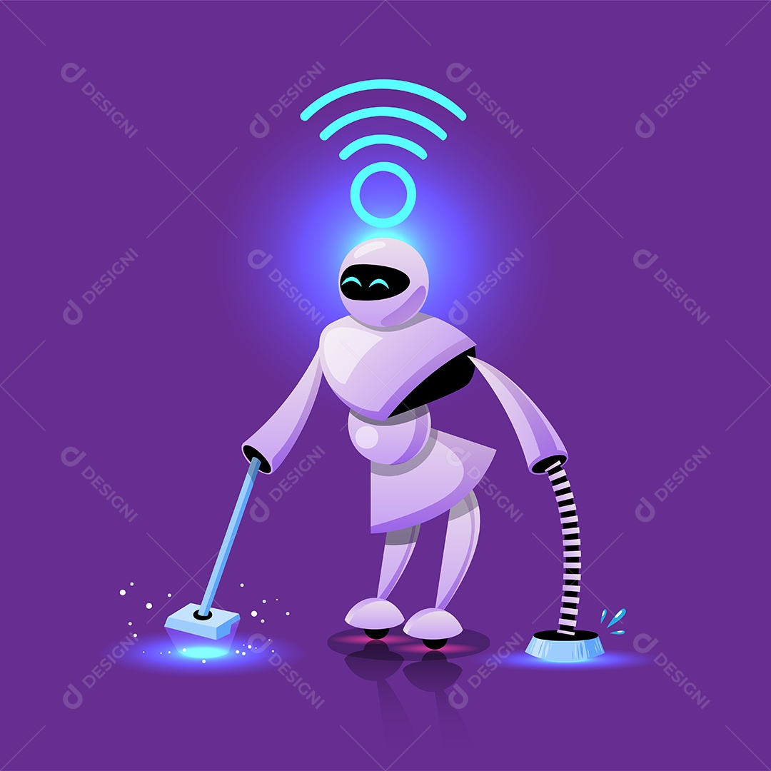 Conexão Inteligente da Internet das Coisas Vetor EPS