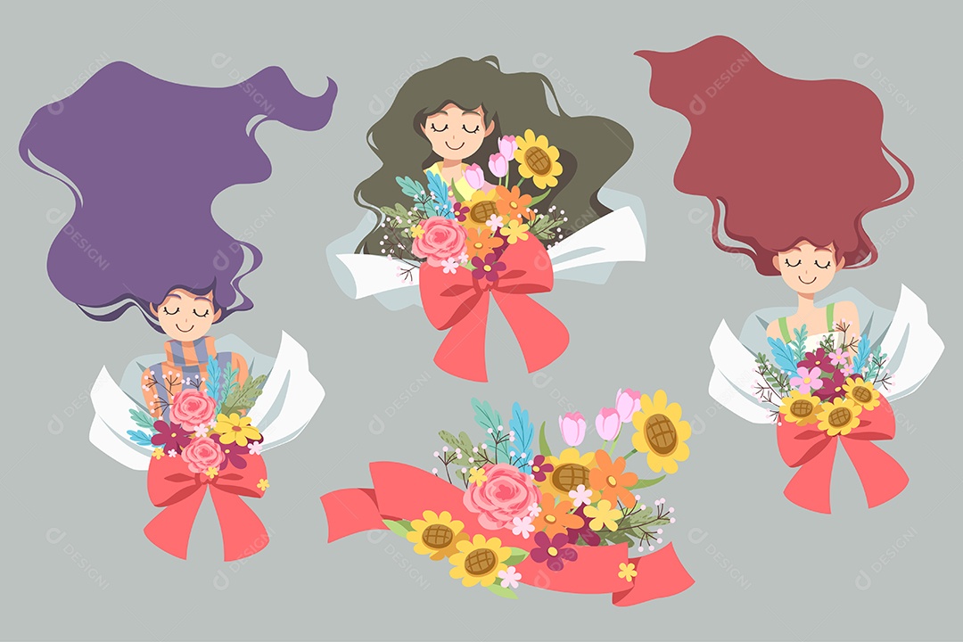 Ilustração do Dia Internacional da Mulher Vetor EPS