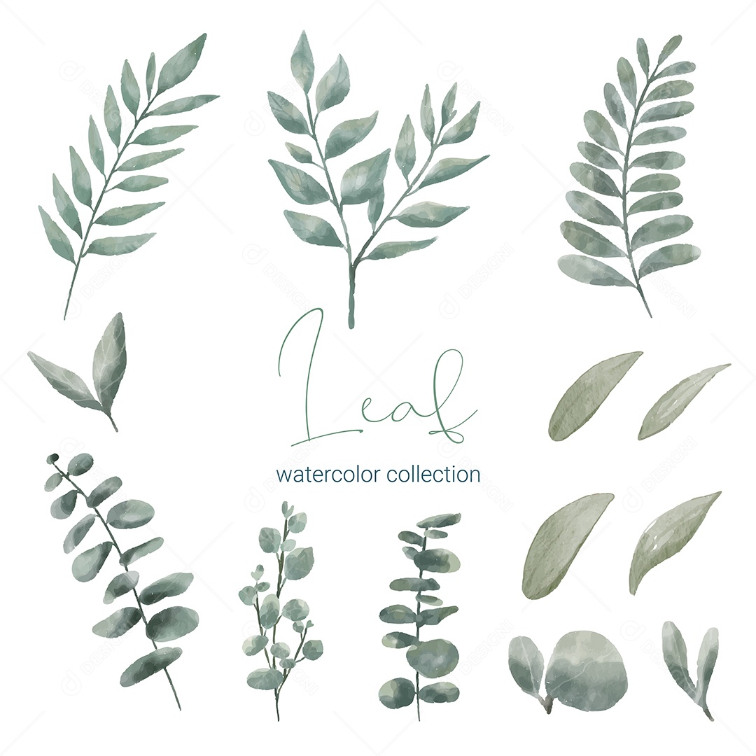 Lindo Buquê de Plantas Vetor EPS