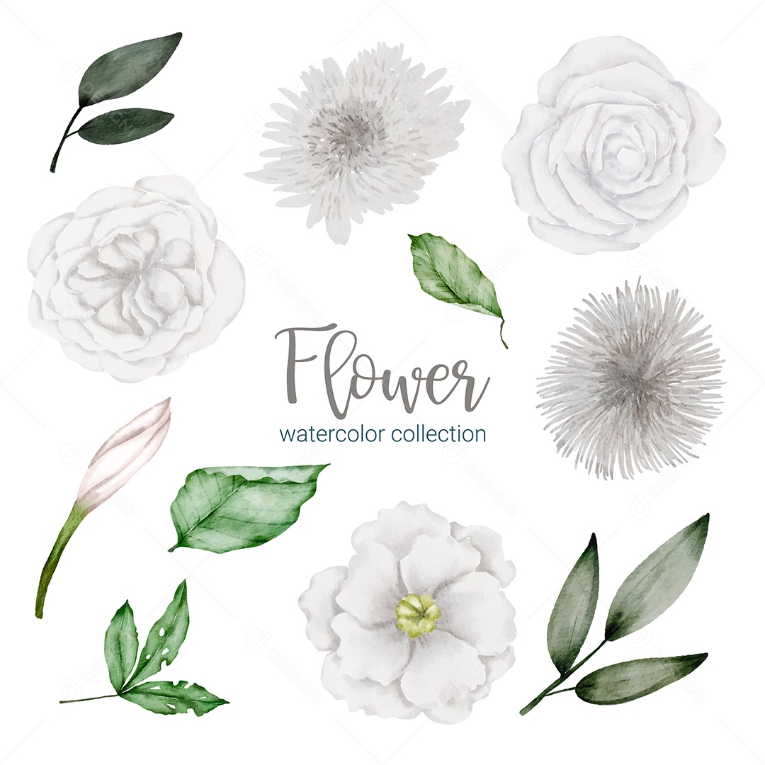 Lindo Buquê de Flores Vetor EPS