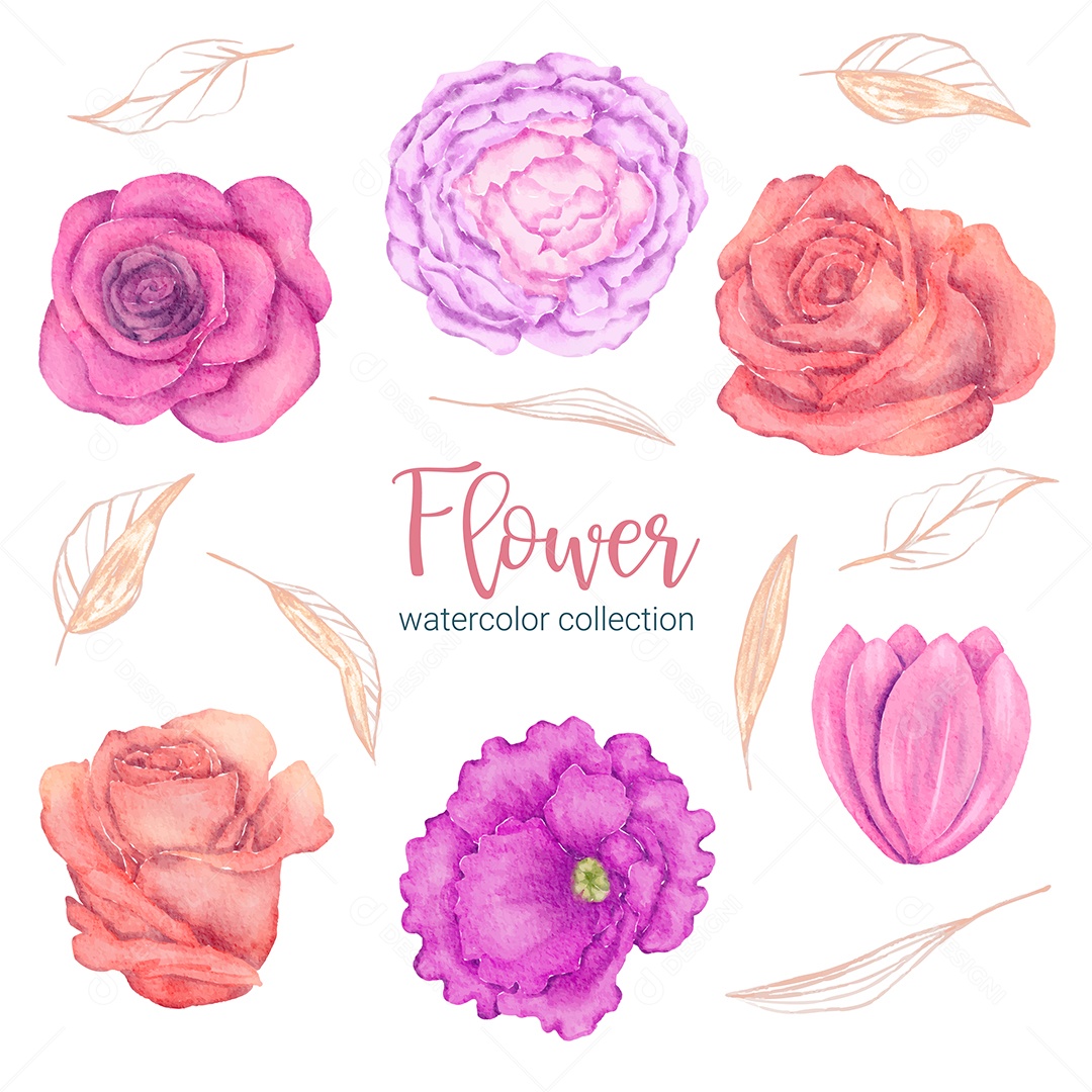 Lindo Buquê de Flores Vetor EPS