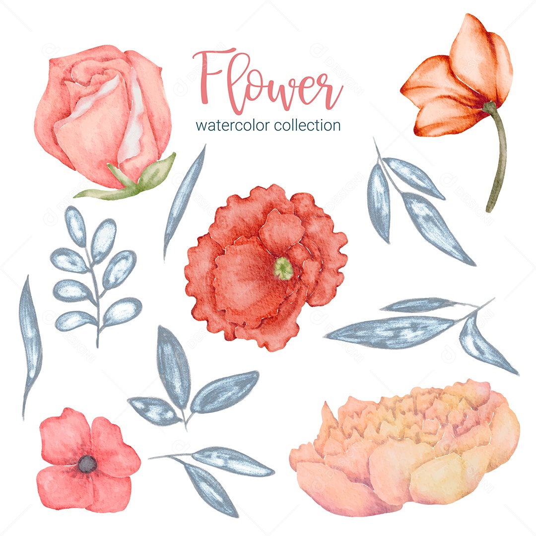 Lindo Buquê de Flores Vetor EPS